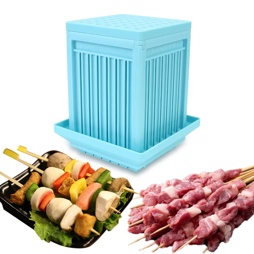 Vegetables Kebab Maker - Barbecue Stringer Box Machine