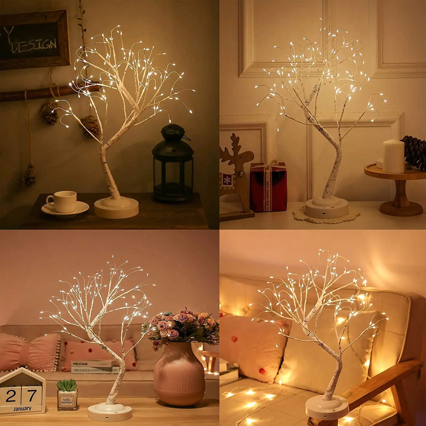 LED Birch Tree Night Light