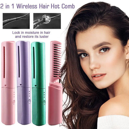 purelyahava™ Cordless Usb Hair Straightener