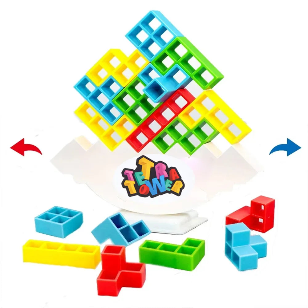 purelyahava™ Tetra Tower Building Block Game