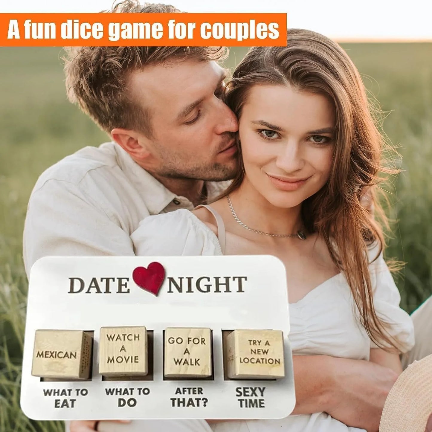 Date night Wooden dice dark