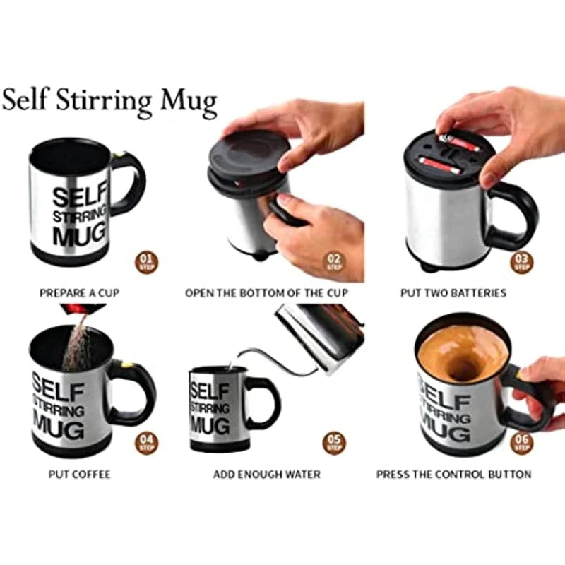 Magnetic Self Stirring Mugs