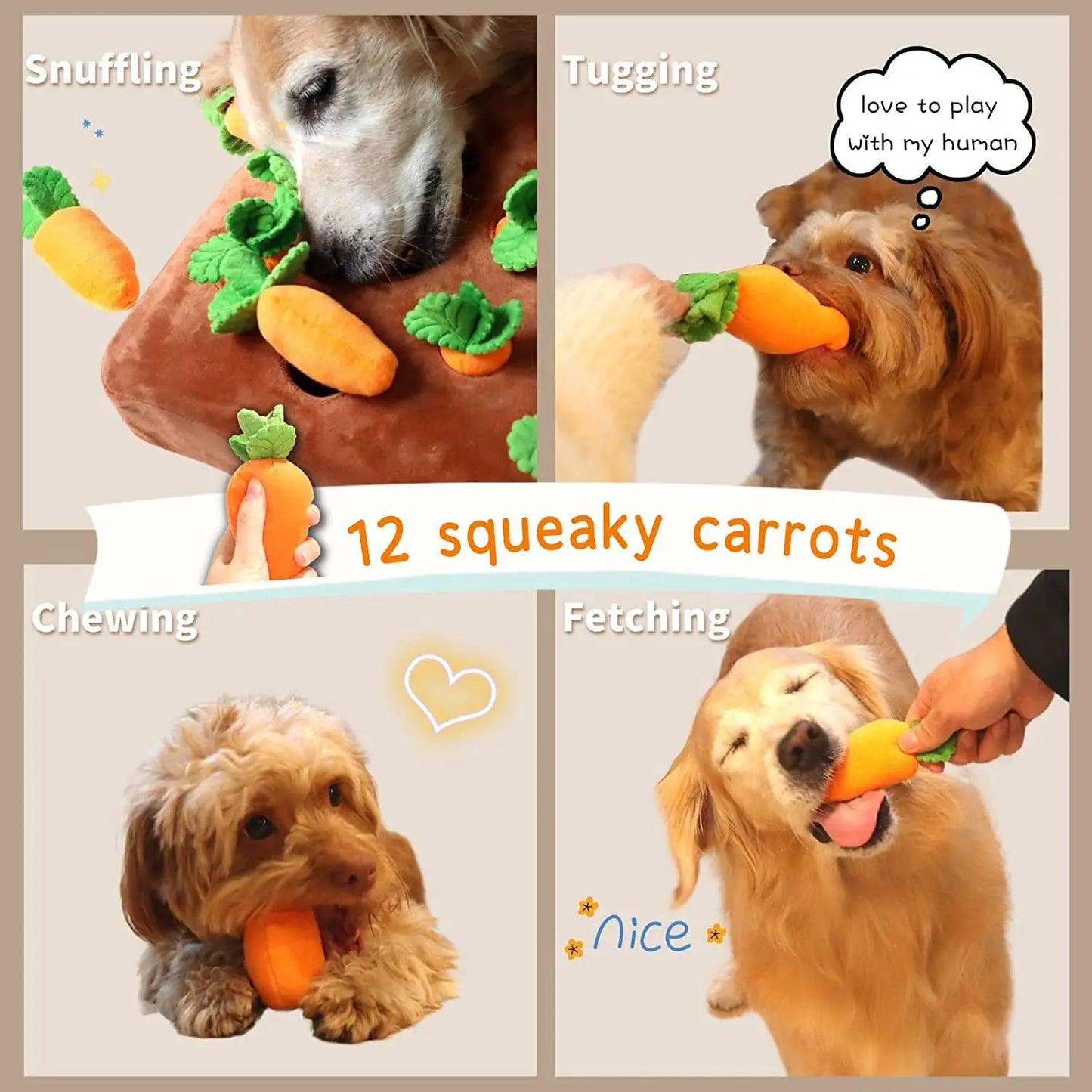 Pet Plush Food Toys