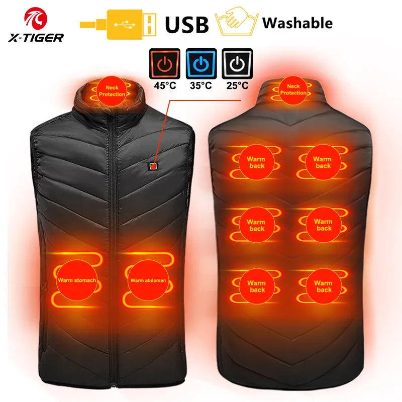 CozyCore™ Heated Vest Battery Operated Multi-Zone Heated Vest