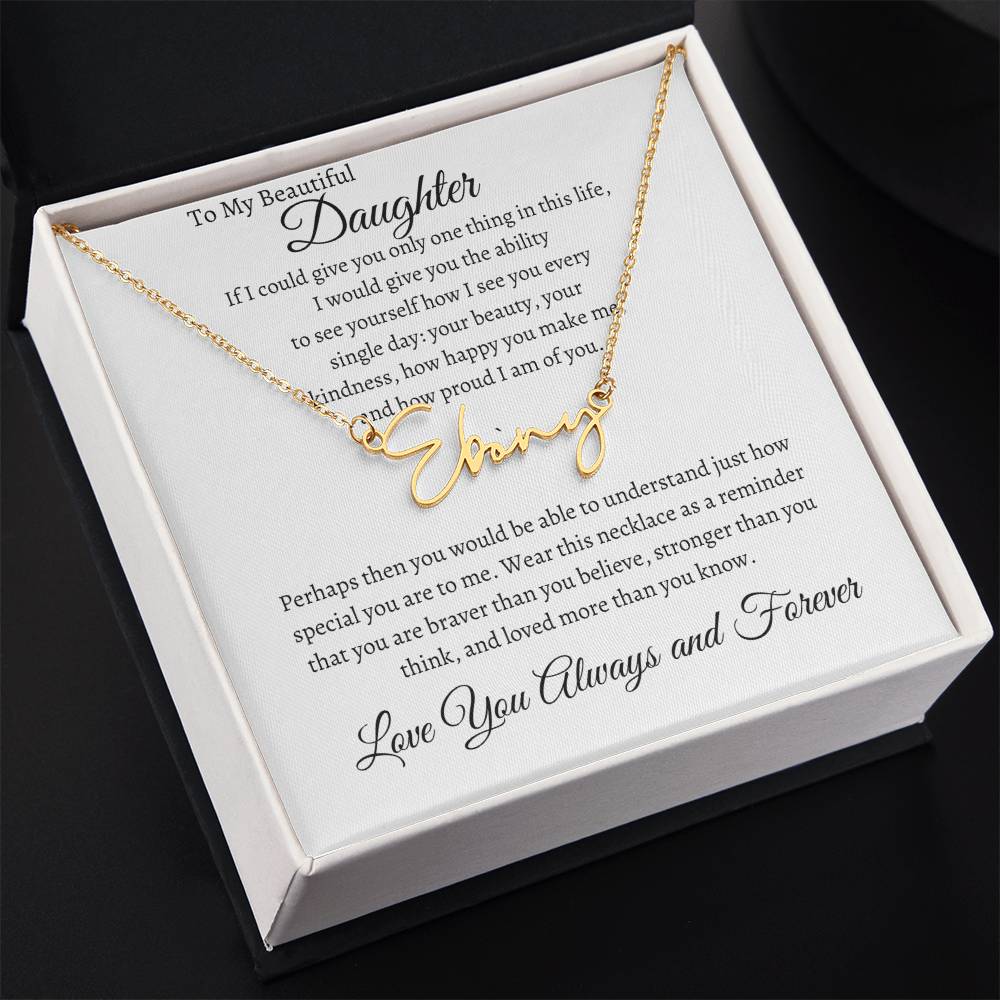 Customizable Signature Name Necklace